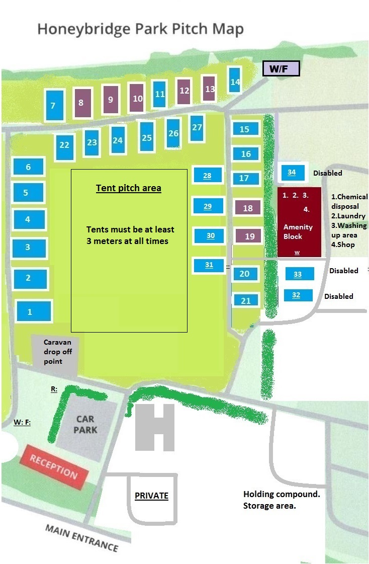Pitch Map Honeybridge Park