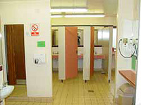 Clean washrooms and toilets